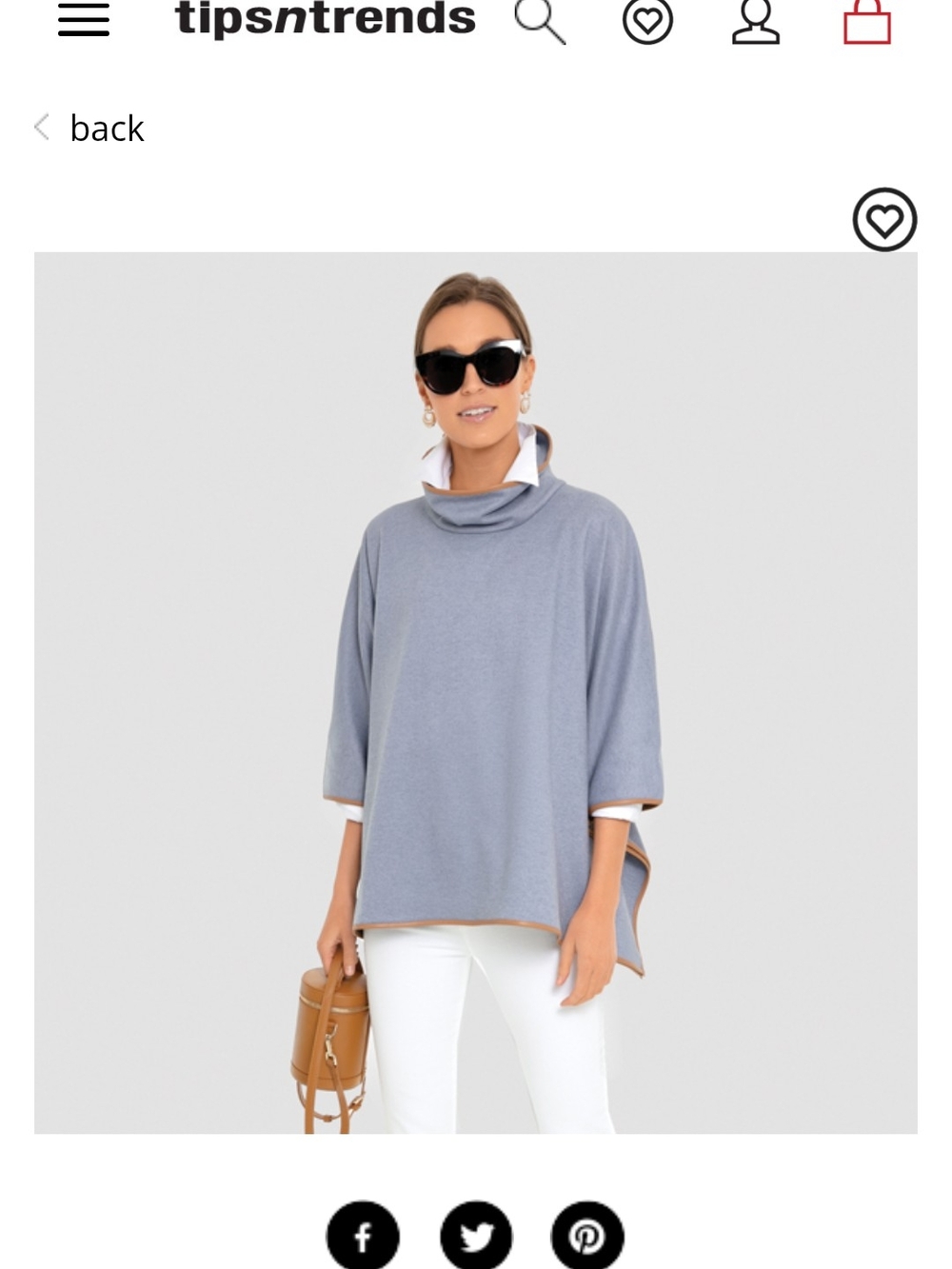 Tuckernuck Piper Funnel Neck Poncho One Size